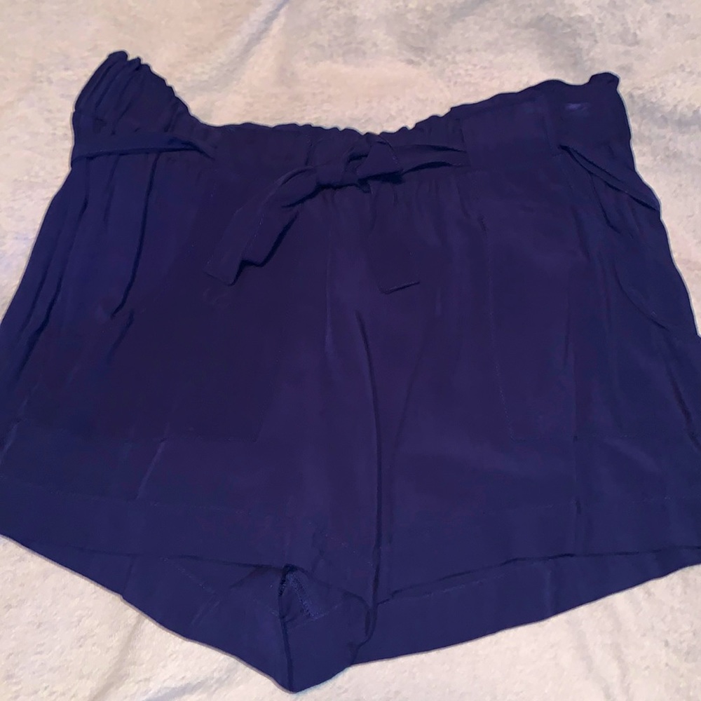 Women’s Navy Blue Indigo Rein Paper Bag Waist Short